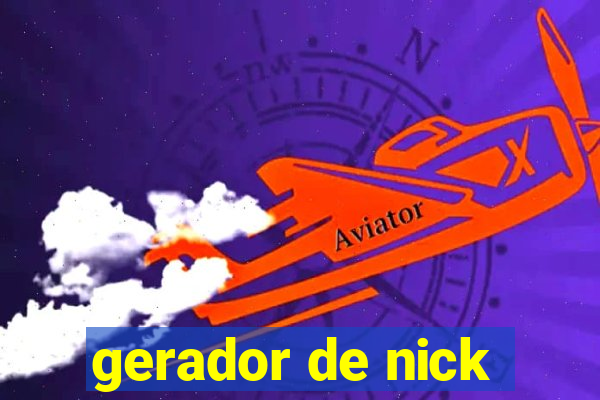 gerador de nick